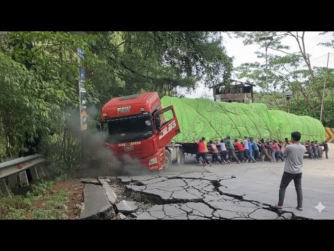 DRAMA TERSULIT !! PERJUANGAN SUPIR PERDANA MELINTASI TANJAKAN EKSTRIM SITINJAU LAUIK