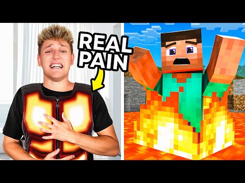 I Played Minecraft, But with REAL Pain!