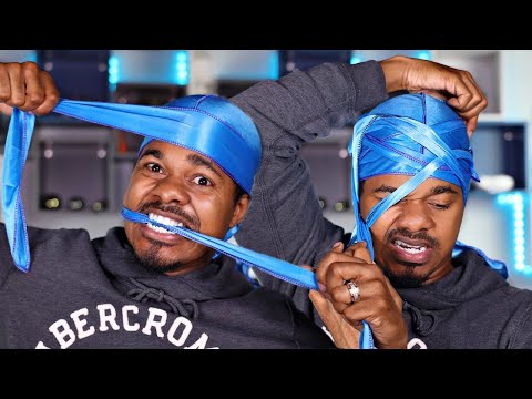 HOW TO GET 360 WAVES: NO KNOT METHOD | HOW TO TYING YOUR DURAG