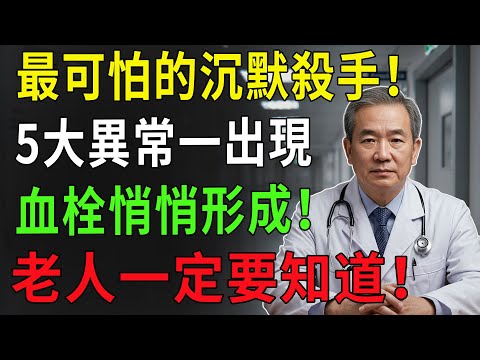 醫師警告：「血栓」才是最可怕的沉默殺手！睡夢中一旦出現5大異常，說明血管早就悄悄堵住了！