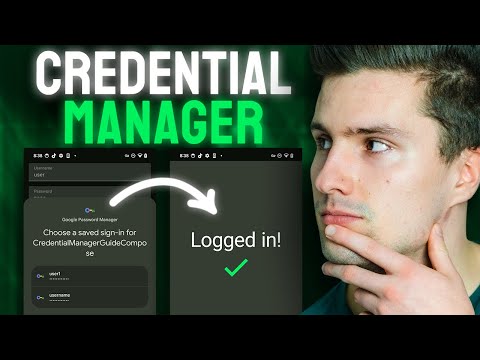 Save User Credentials With the Google Credential Manager - Android Studio Tutorial