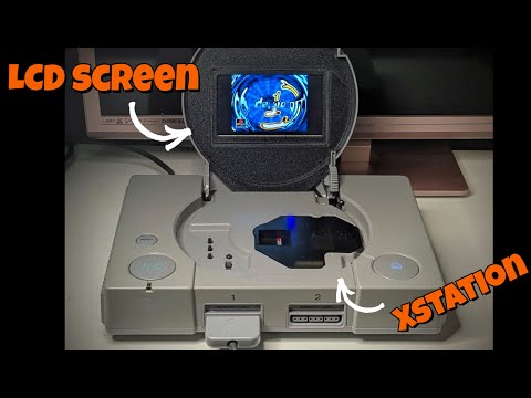Playstation 1 LCD custom case mod with Xstation!