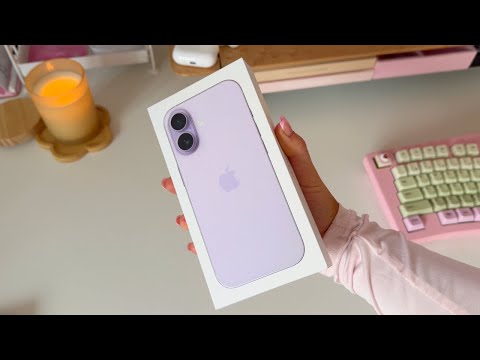 iPhone 17 Lavender 💜 unboxing, customisation + new iOS 26 features ✨