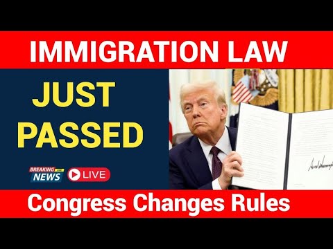 🔥 URGENT: Congress Passes New U.S. Immigration Law—Green Card Holders Must See This!