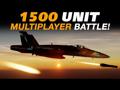 AMAZING 1500 UNIT MULTIPLAYER MISSION in the DCS F/A-18C Hornet!