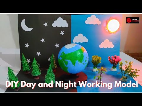 Day and Night Working Model For Science Project/School Exhibition/DIY Day and Night Model