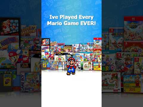 I Played Every Mario Game EVER! #nintendo #mario #supermario