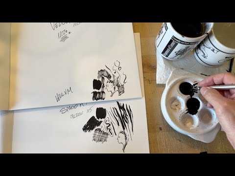 Drawing Comics: Tips & Tricks for Inkers: Paper Comparison: How To Use & Clean An Expensive Brush