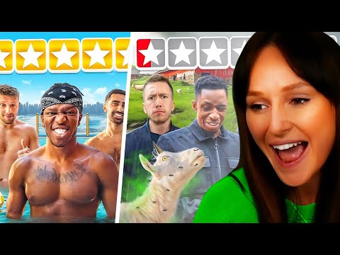 Freya Reacts to SIDEMEN 7 STAR VS 1 STAR HOTEL (KSI EDITION)