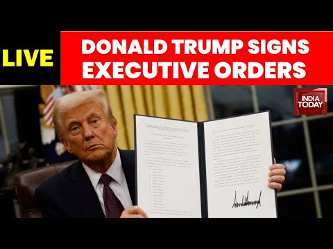US President Trump signs Executive Orders Live | US News Live |  Trump Live | White House Live