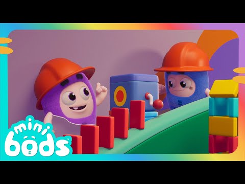 Building The Blocks + More | Minibods | Moonbug Kids - Trick or Treat Halloween Cartoons