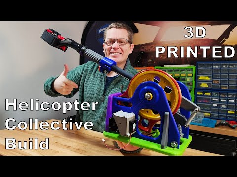 3D Printed Helicopter Collective for MSFS2020, Xplane & DCS