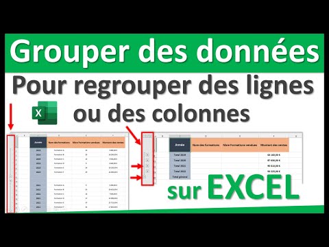 Grouper des données sur Excel pour regrouper des lignes ou des colonnes sous forme de plan