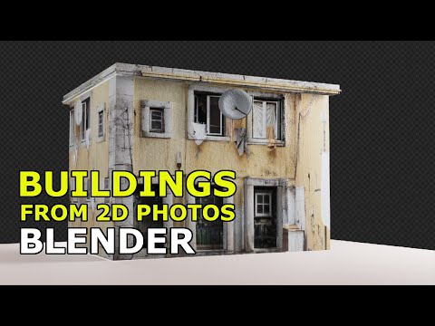 Tutorial: Turning A 2D Image into A House - Blender