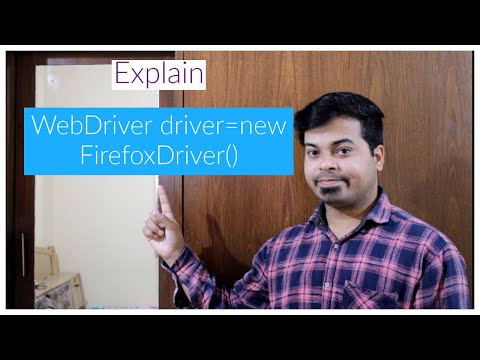 Explain WebDriver driver=new FirefoxDriver() | Selenium tutorials