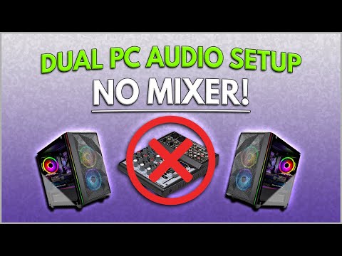 Dual PC Stream Audio Setup - No Mixer Needed! (Cheap and easy method)