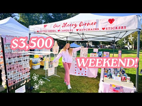 I made $3,500 in two days // Market Prep + Market Vlog 🛍️✨