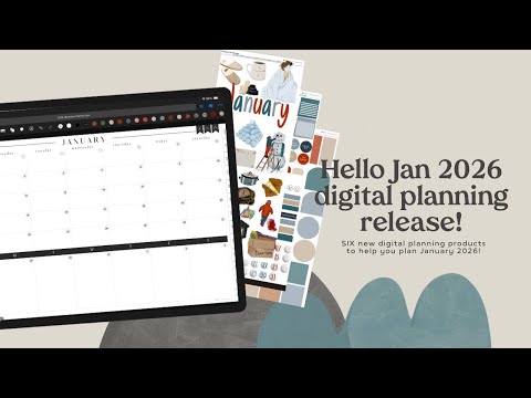 Hello January 2026 Digital planning release! 🤩🥳 Winter digital planning stickers for planning.