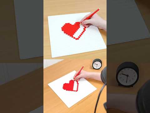 Drawing a heart with LEGO ❤️