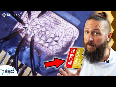 Data Recovery on dead Micro-SD Card - What is inside? | PC-3000 Flash & Spider Board