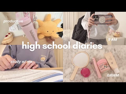 school days in my life ⋆˚꩜｡ | PRODUCTIVE school days, study vlog, baking, cozy morning routine