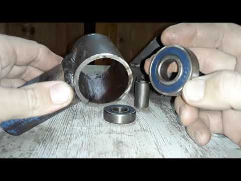 A towbar for a walk-behind tractor with bearings? It's up to you!!!