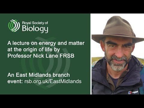 Energy and matter at the origin of life | Royal Society of Biology East Midlands branch