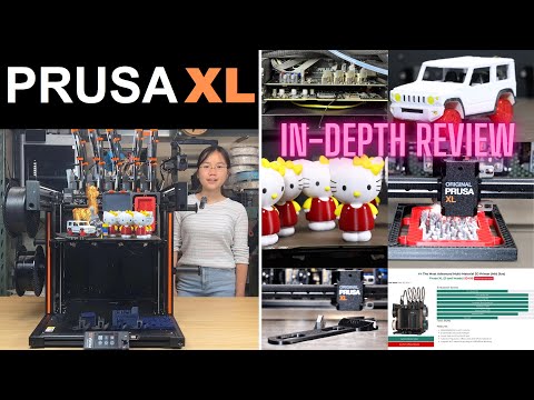 Prusa XL In-Depth Review: 5-toolhead auto tool changer 3D printer compared to BambuLab AMS