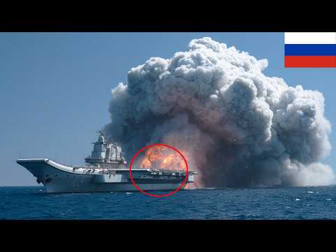 1 Minute Ago! North Korean Aircraft Carrier Carrying Missiles to Russia Sunk by US F-35 Jets.