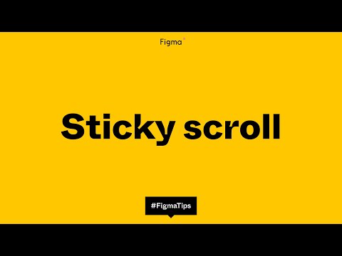 Sticky scroll