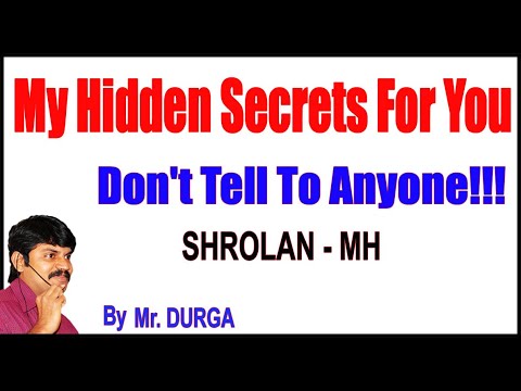 My Hidden Secrets For You, Don't Tell To Anyone!!! | SHROLAN-MH