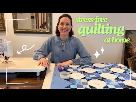 Don’t free motion quilt… try this easy quilting method instead. 😃