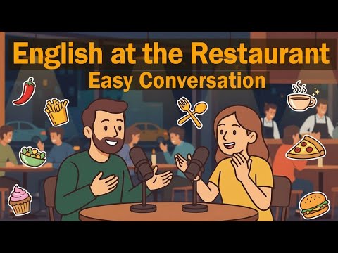 Learn English at the Restaurant 🍔 A1 Listening Practice | Easy Conversation for Beginners