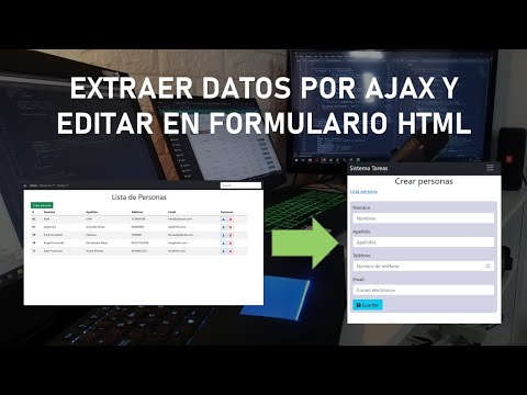 Extraer Datos por AJAX y Mostrar en un Formulario HTML -  Clase 28