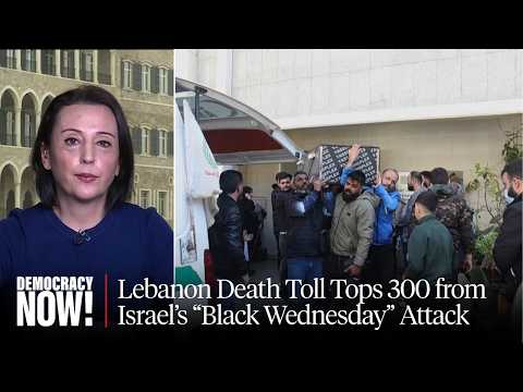 Lebanon Death Toll Tops 300 from Israel's "Black Wednesday" Attack