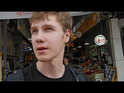 통인시장에서 외국인인척 했습니다