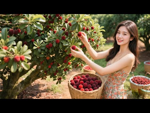 一筐杨梅，一片阳光，从采摘到晾晒，把时光酿成酸甜的杨梅干【乡村小杨】