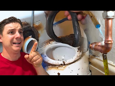 All this work to fix a toilet! 