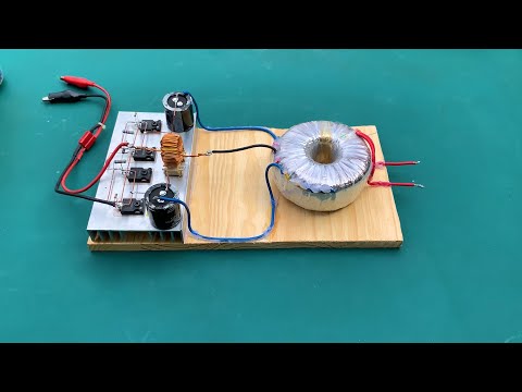 DIY Powerful Ultra Inverter 12v To 220v Iron Transformer , No IC , simple circuit