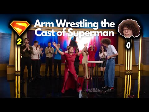 Arm Wrestling the Cast of "Superman"