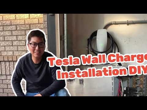 特斯拉墙充安装DIY | Tesla Wall Charger Installation DIY