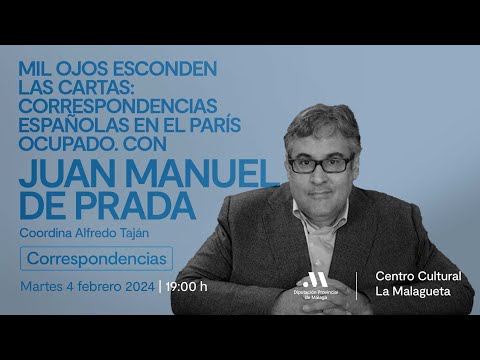 Mil ojos esconden las cartas. Con Juan Manuel de Prada