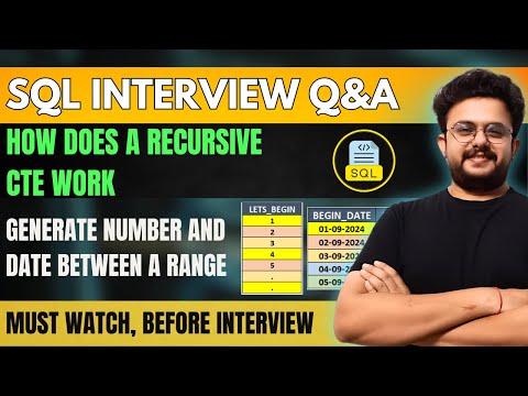 Recursive CTE | How does a Recursive CTE Work | Deepankar Pathak