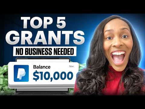 5 GRANTS ANYONE CAN GET WITHOUT A BUSINESS (QUICK APPLY)