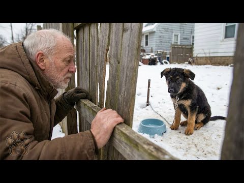 Puppy Chained in the Snow for 20 Days — Her Final Cry Reached the Only Man Still Listening