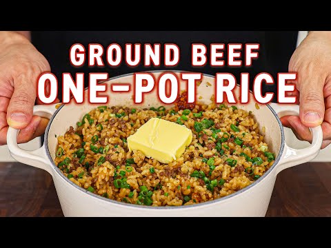 Korean Ground Beef One-Pot Rice That Can Feed Your Whole Family! l Sotbap