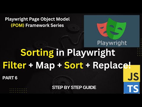 How to Validate Product Sorting in Playwright | Filter, Map, Replace, Sort | For Beginners | Part 6