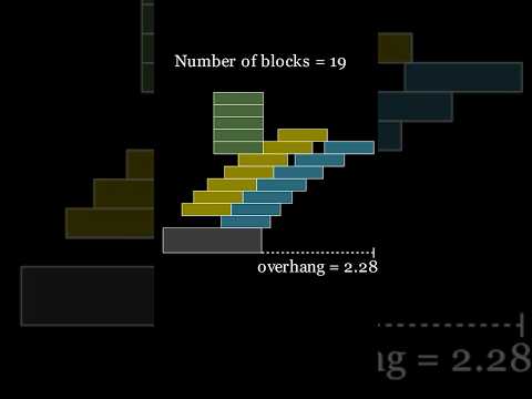 The best way to stack blocks