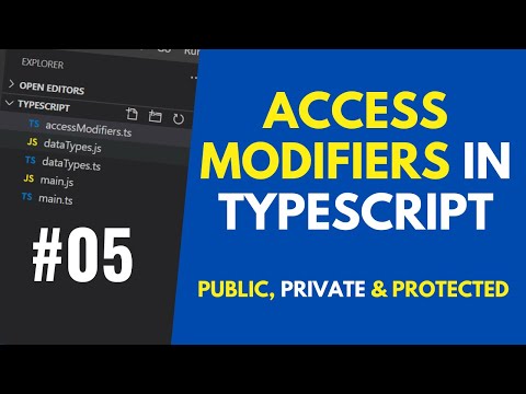 TypeScript Tutorial - Access Modifiers in TypeScript