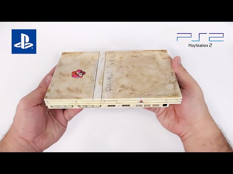 Restoring this $15 Junk PlayStation 2 slim - Retro Console Restoration & Repair-ASMR